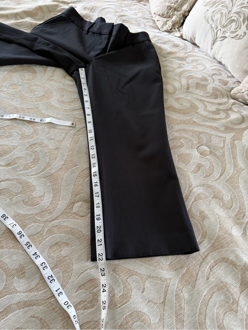 Talbots Petites 8P Black Buttery Soft Stretch Cropped Ankle Pants - Picture 4 of 15